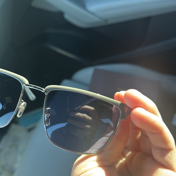 TOM FORD Men's FT0997-Hudson Half-Rim Square Sunglasses l - Picture 13 of 15